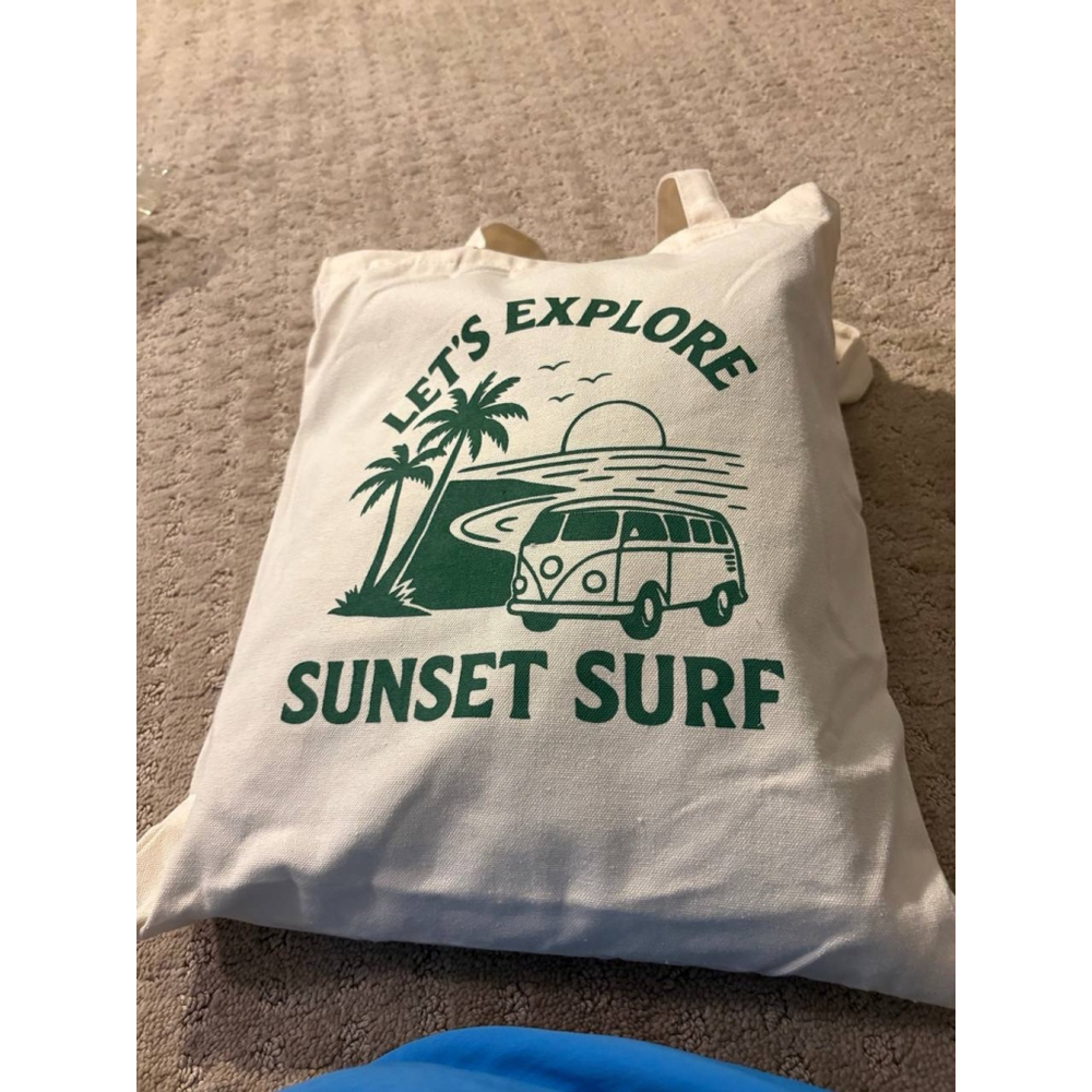 NWT Sunset Surf Coastal Explore Green Hoodie S Embroidered Graphic Fleece Lined - Picture 15 of 15